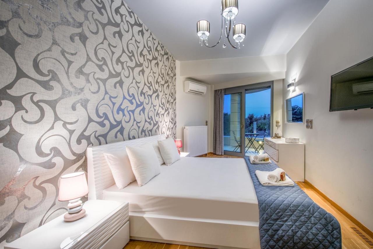 Astarte Villas - Istar Villa With Tennis Court Makhairádhon Dış mekan fotoğraf