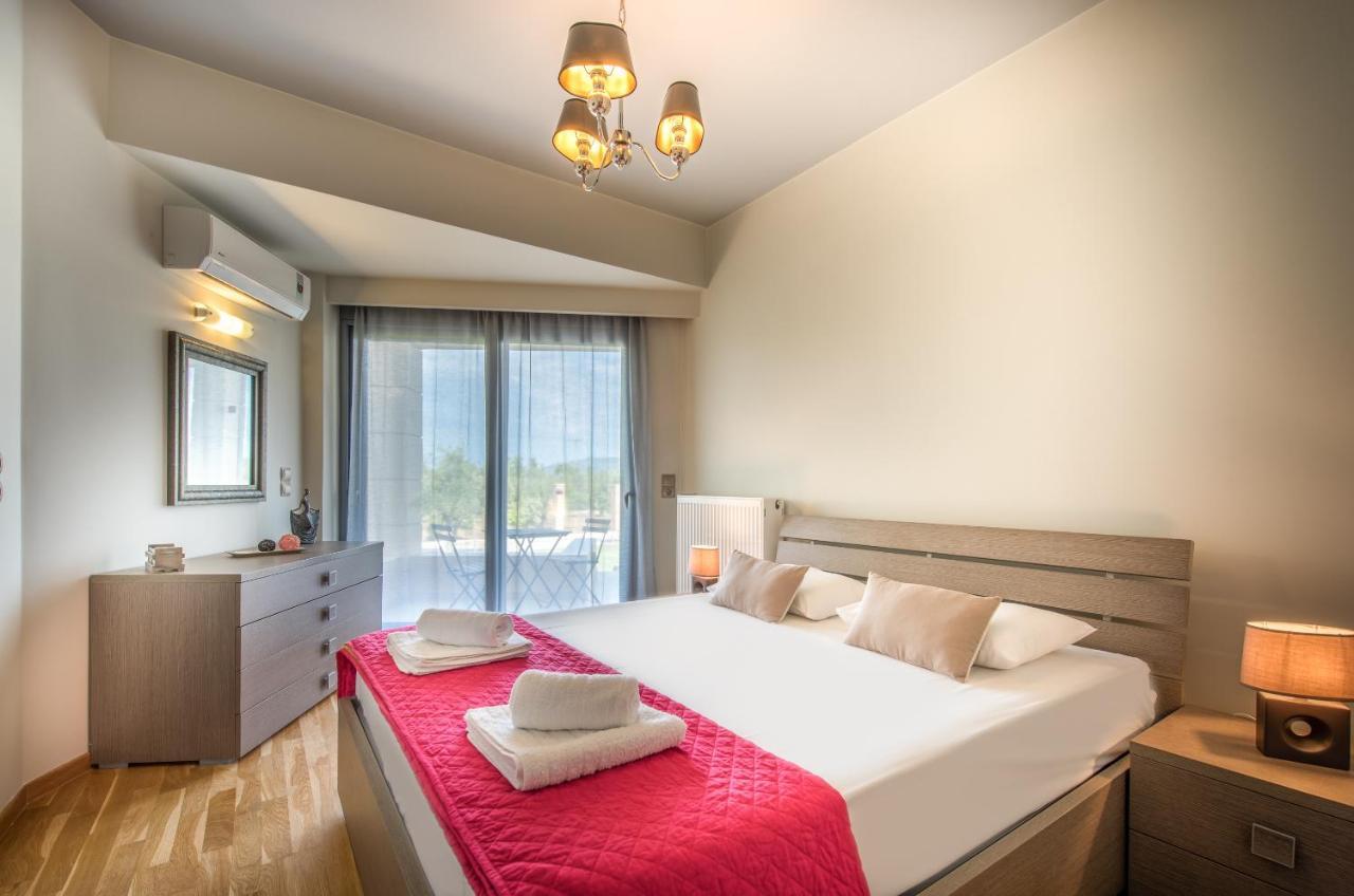 Astarte Villas - Istar Villa With Tennis Court Makhairádhon Dış mekan fotoğraf