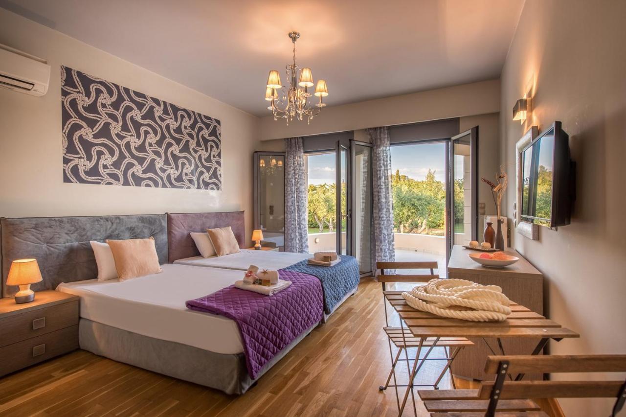 Astarte Villas - Istar Villa With Tennis Court Makhairádhon Dış mekan fotoğraf
