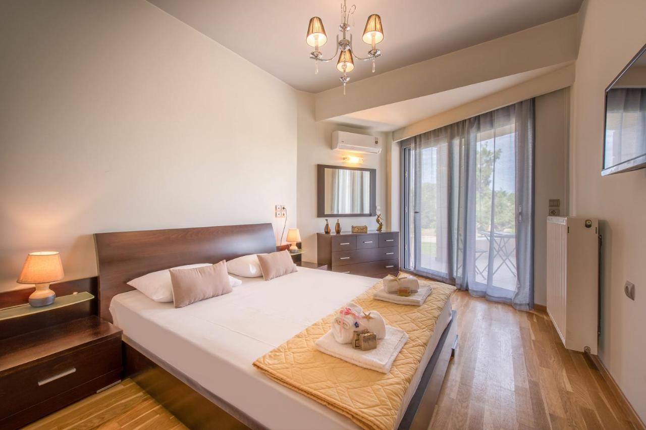 Astarte Villas - Istar Villa With Tennis Court Makhairádhon Dış mekan fotoğraf